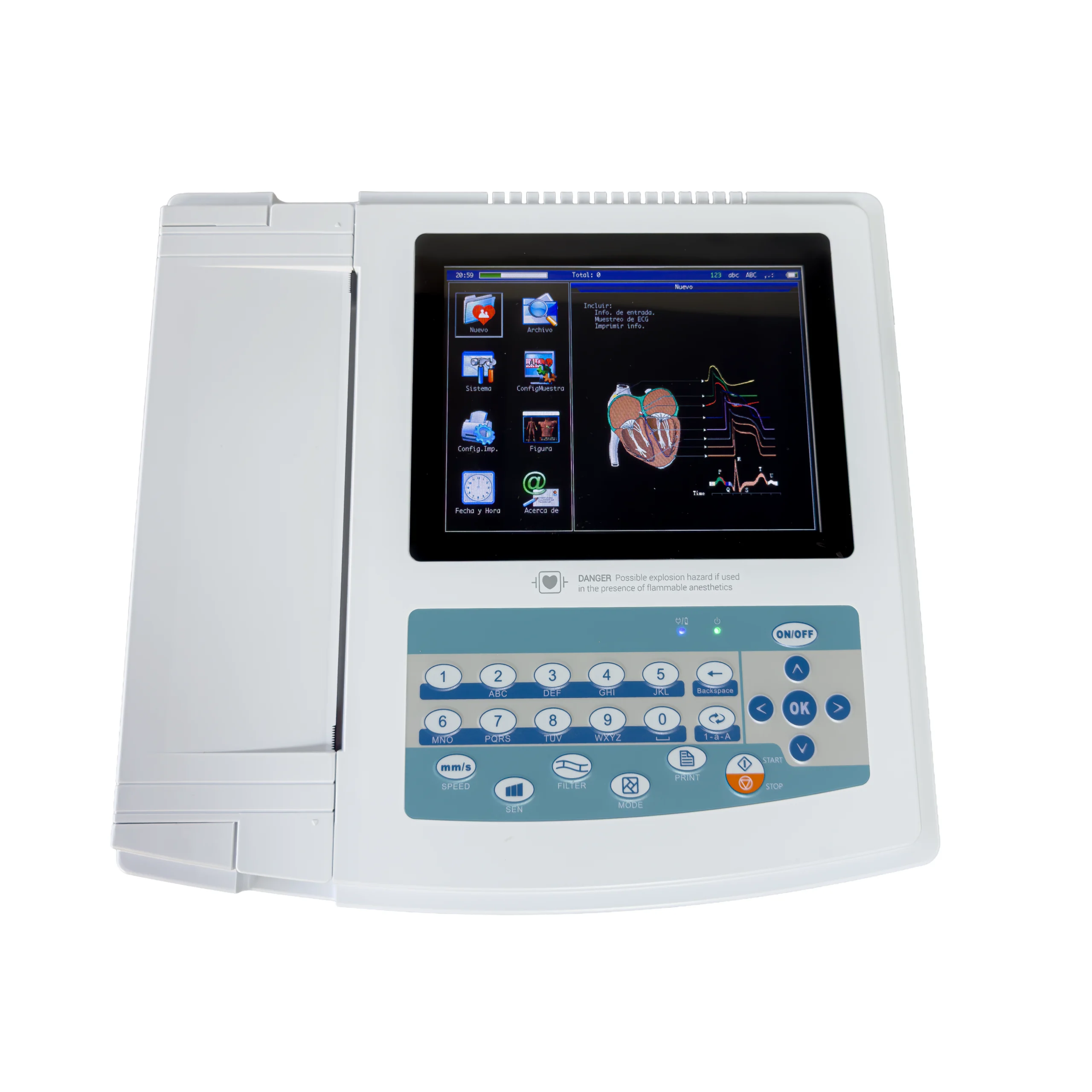 Imagen referencial de Electrocardiógrafo 12 canales ECG 1200G | Contec